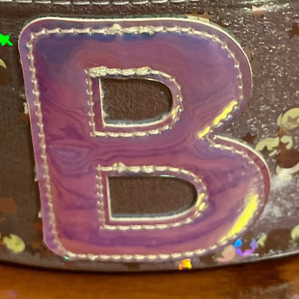Cute initial B make up bag